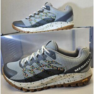 Merrell  Women's Lite Grey/Multicolor/White Antora 2 Eco Vibram Sneakers  Sz 7.5